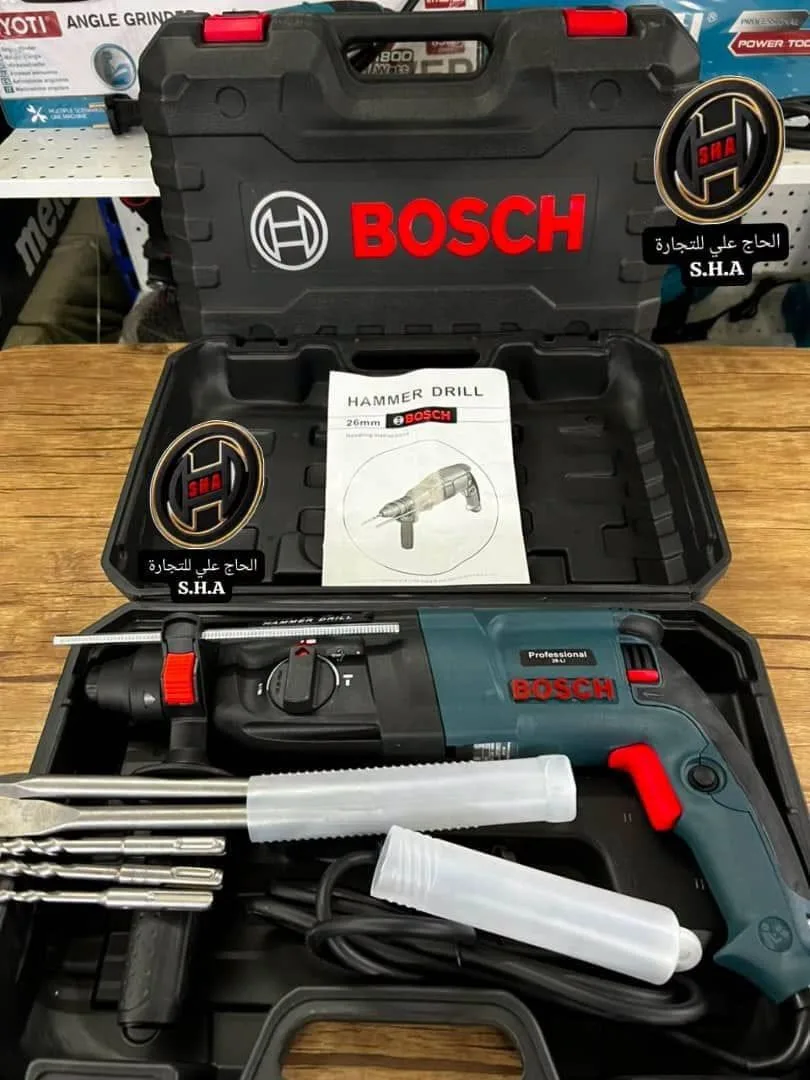 مثقب كهربائي BOSCH DZS05-26B مع حقيبة وإكسسوارات