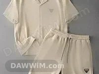 سيت رجالي صيفي فخم بقماش السانيت التركي