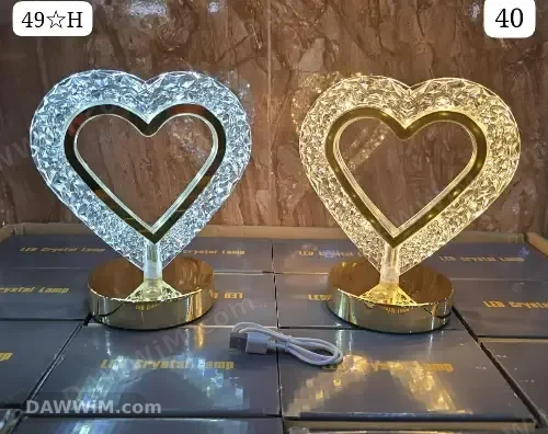 لمبدير كريستال مضيء بأشكال مميزة