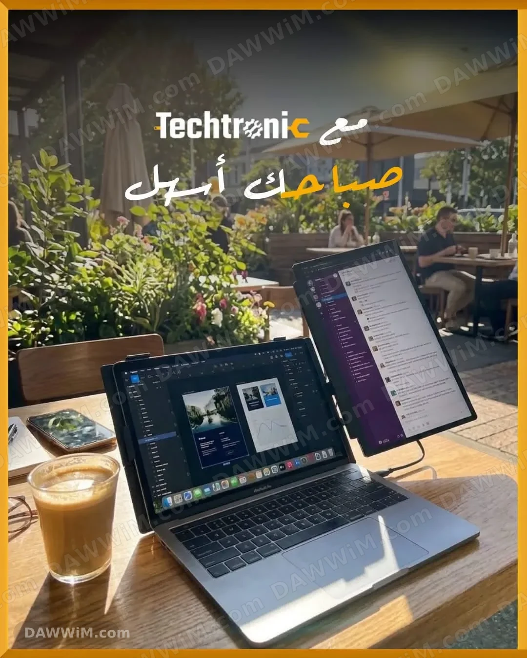 شاشة محمولة P5 من V2COM