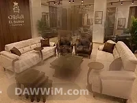 طقم كنب 3+3+1+1 خشب شوح بقواعد زان