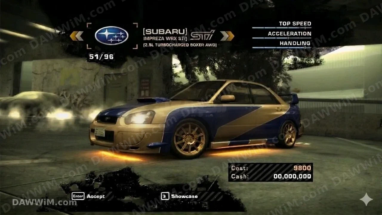 سوبارو WRX STI موديل 2005 معدلة للبيع
