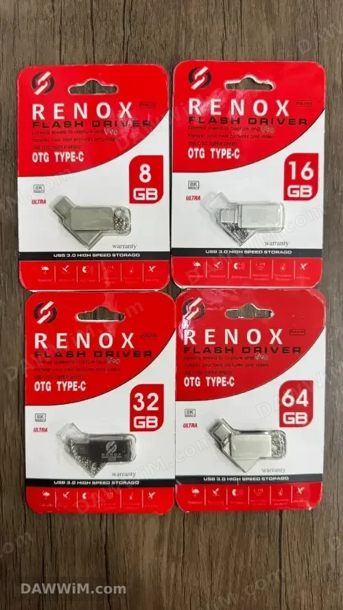 فلاشات Renox بضمان دائم