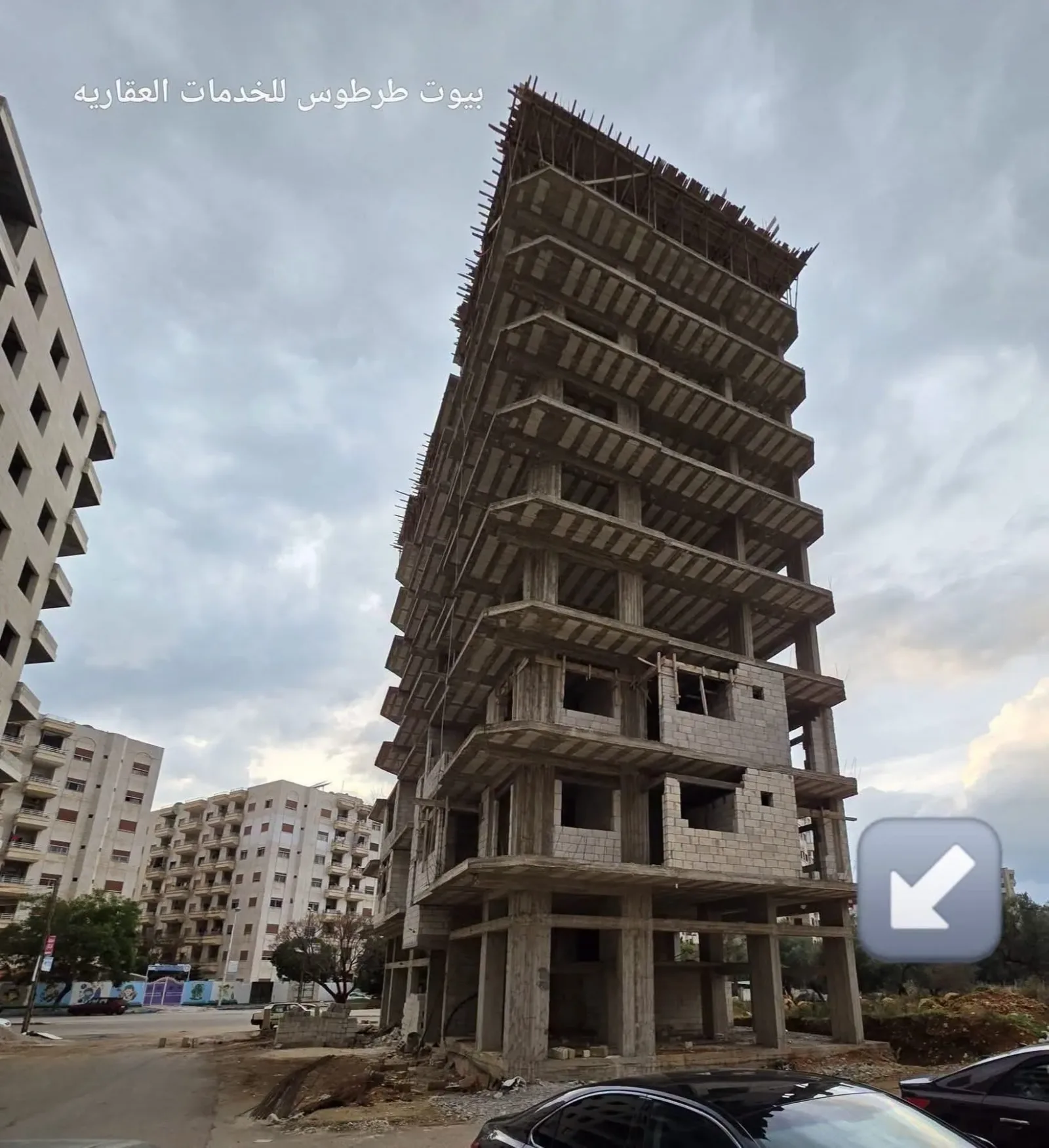 محل تجاري على الهيكل للبيع في طرطوس