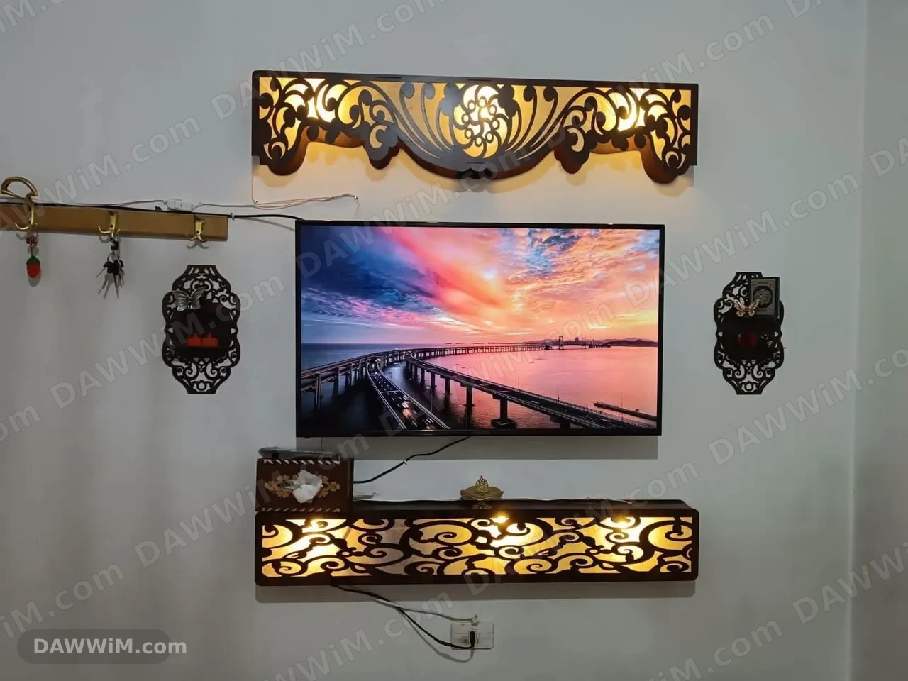 ديكورات شاشات خشبية مميزة