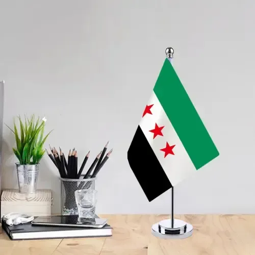 أعلام مكتبية صغيرة أعلام سوريا عدد 100