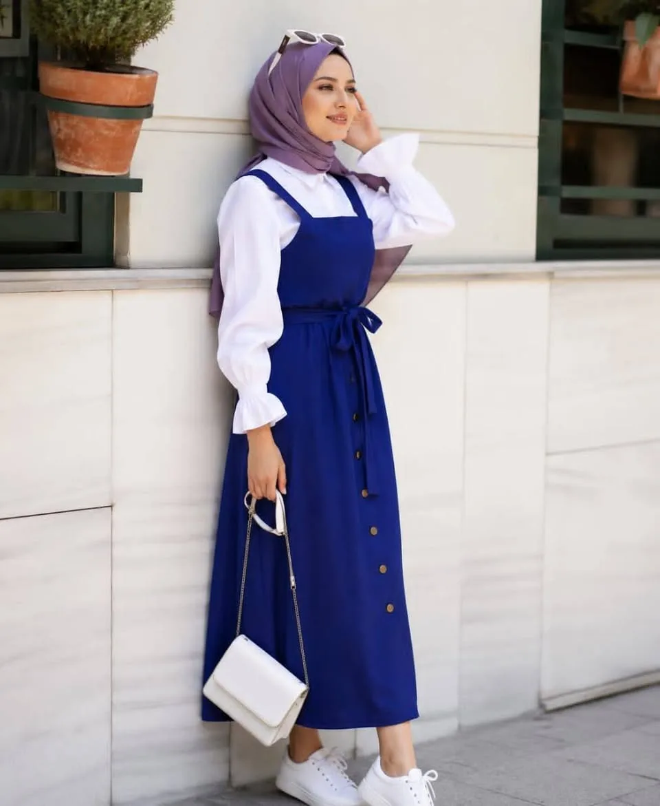 فستان/لبسة نسائية عملية وأنيقة بعدة ألوان