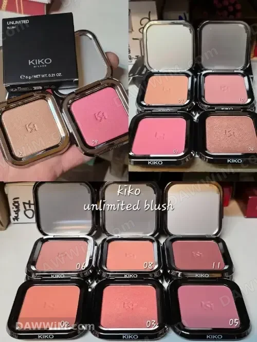 مجموعة بلاشر KIKO Unlimited Blush المتنوعة