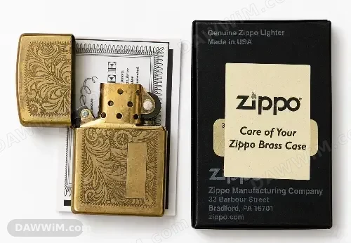 قداحة Zippo أصلية بنقش فينيسية