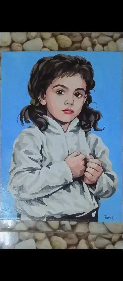 لوحات بورتريه قماش مرسومة يدويًا بمقاس 30×40