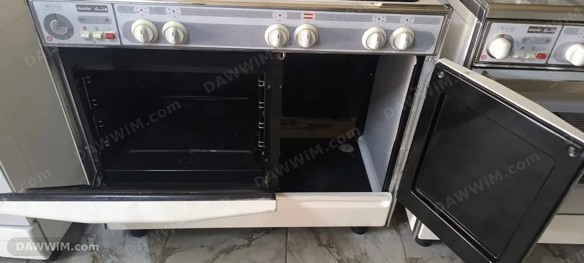 فرن وتار أصلي 5 عيون مع غاز علوي وسفلي
