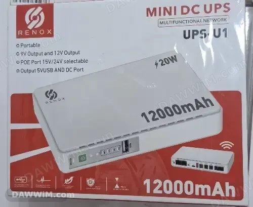 بطارية UPS للراوتر 12000mAh ماركة RENOX