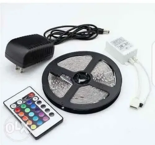 شريط إضاءة LED RGB ملون مع ريموت