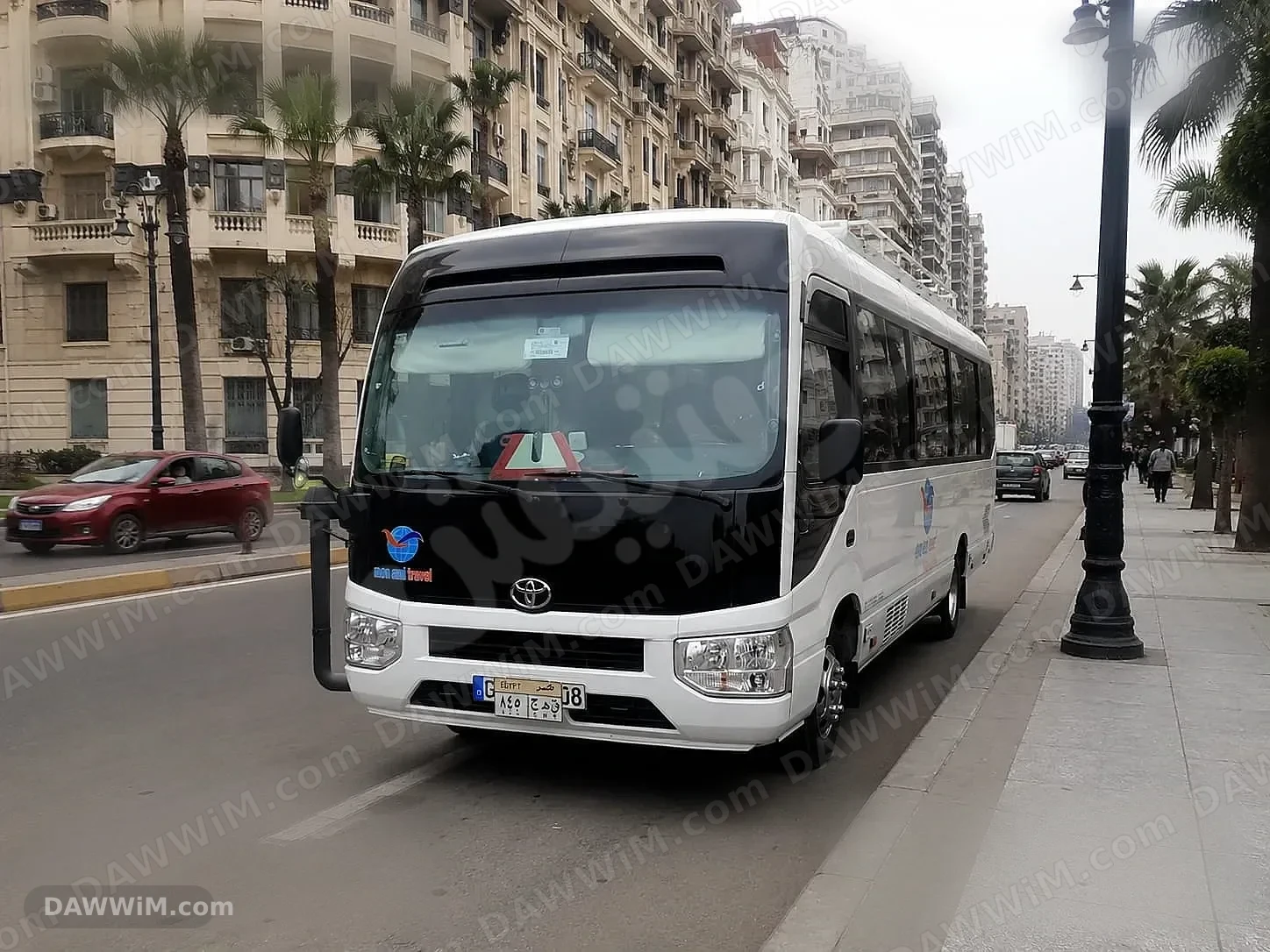 خدمة تأجير حافلة كوستر سياحي 21 راكب