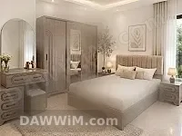 غرفة نوم 5 قطع لامايكا مع صندوق لتخت هيدروليك