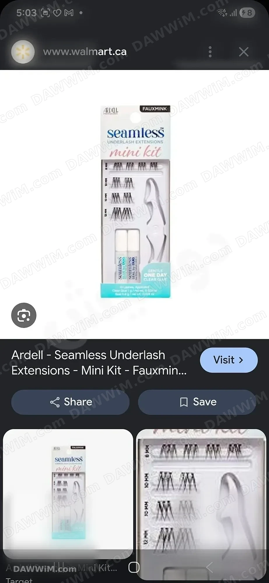 طقم رموش صناعية كاملة ومفرقة