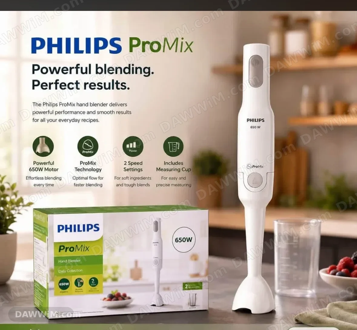خلاط يدوي من فيلبس ProMix بقدرة 650 واط