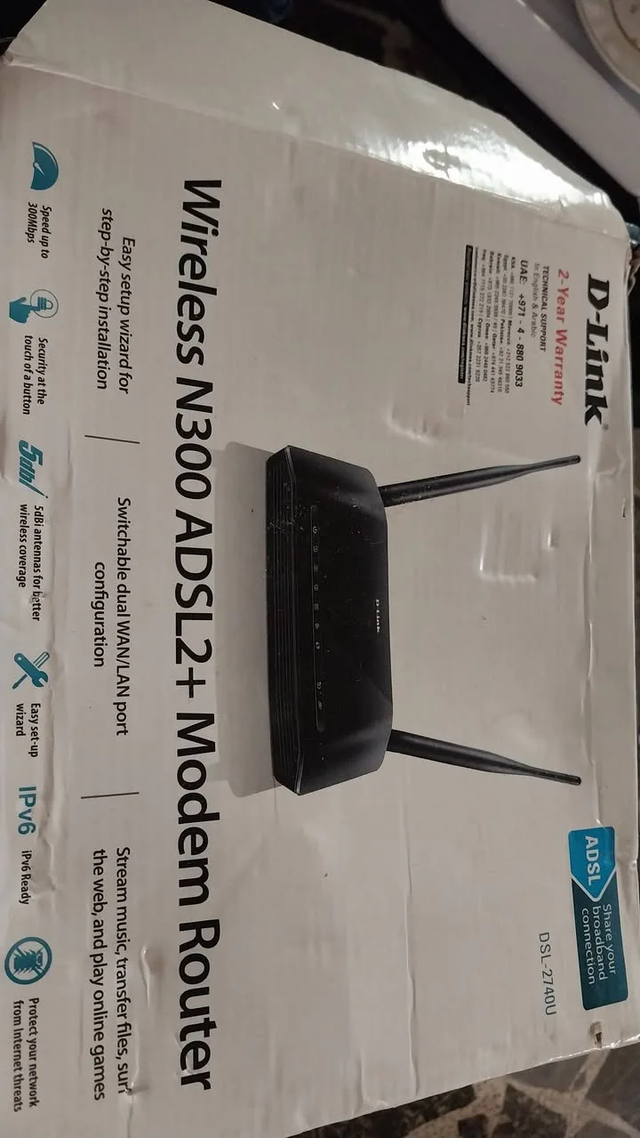راوتر D-Link Wireless N300 ADSL2+ مودم