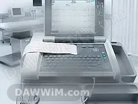 عربة طبية متنقلة لأجهزة تخطيط القلب GE Healthcare Modular MAC