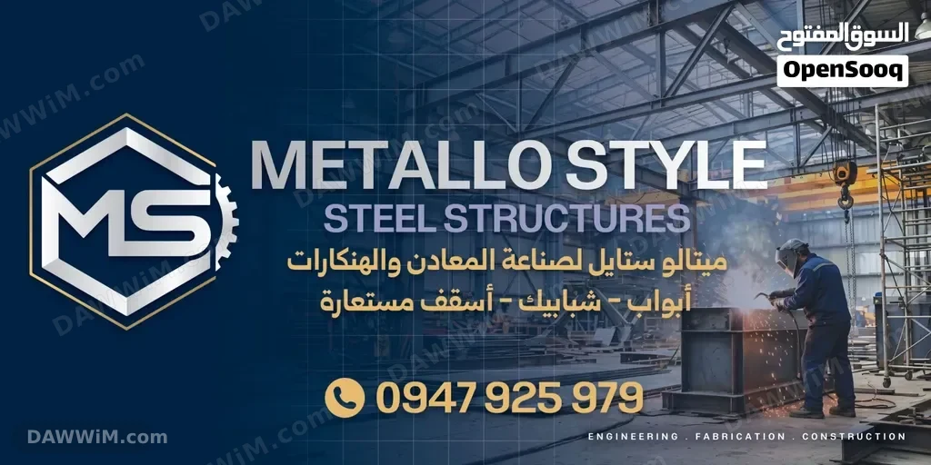 ميتالو ستايل Metallo Style - تجهيز وإنشاءات معدنية