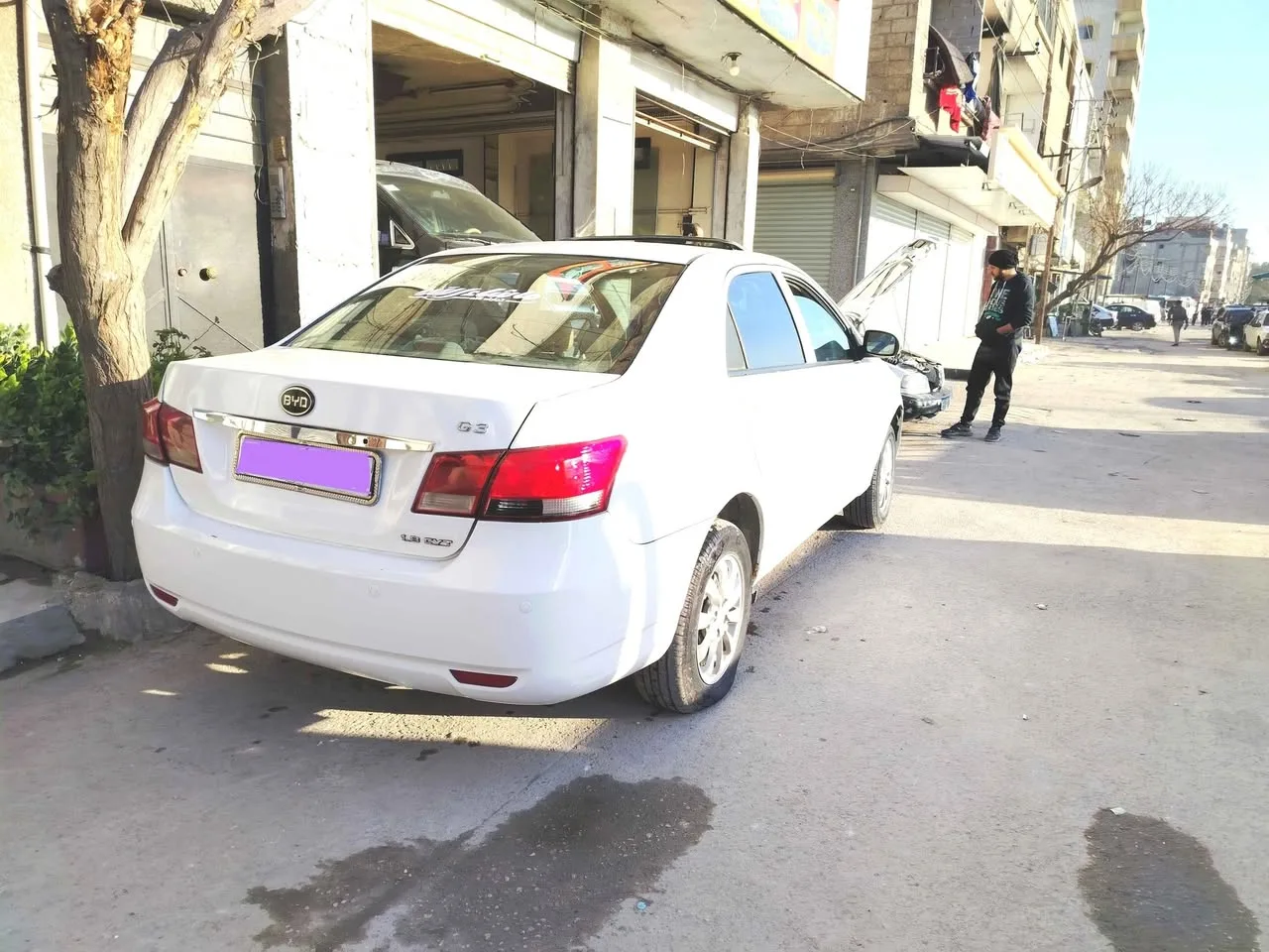 سيارة BYD بيضاء موديل 2008 للبيع في دمشق