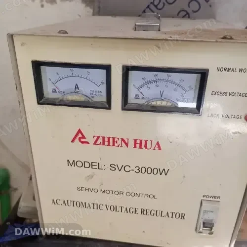 منظم كهرباء أوتوماتيكي زين هوا 3000 واط