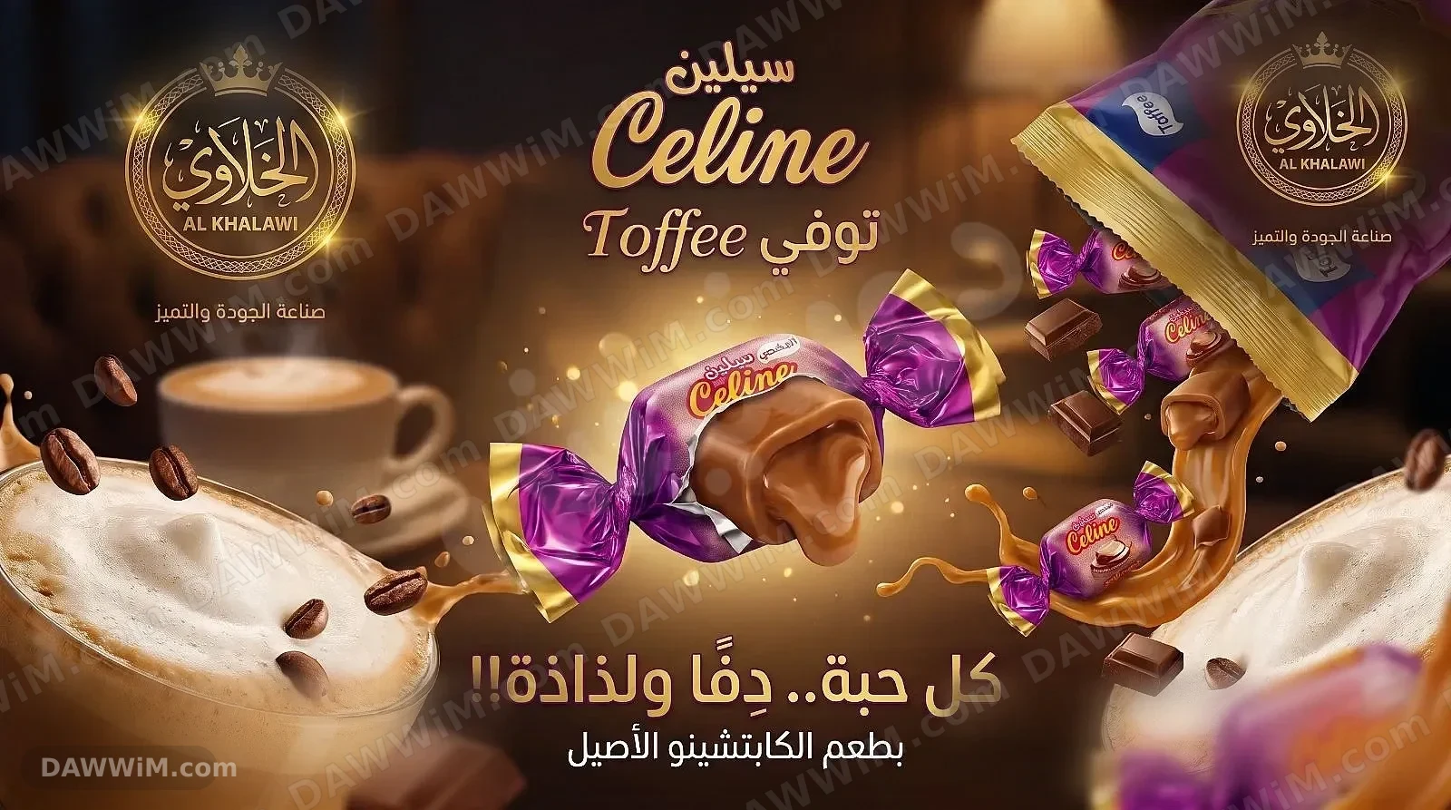 توفي سيلين بطعمة الكابتشينو