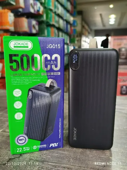 باور بانك JOKADE موديل JG015 سعة 50000 ميلي أمبير مع شحن سريع