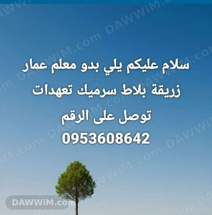 معلم بلاط وتعهدات بناء