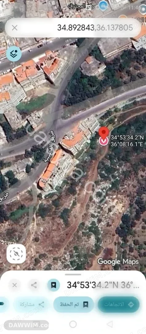 مقسم أرض للبناء في دريكيش 505م