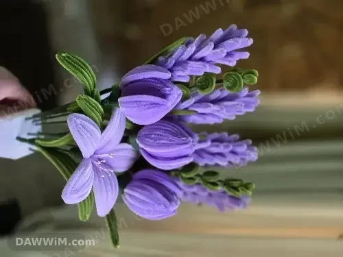 باقة ورد لون لافندر قابلة للتخصيص