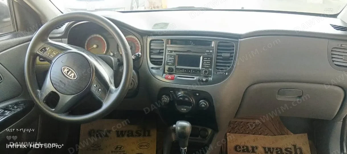 كيا ريو 2011 بحالة فنية ممتازة مع بطارية جديدة