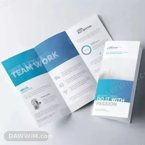 خدمة طباعة بروشورات A4 مع تصميم مجاني