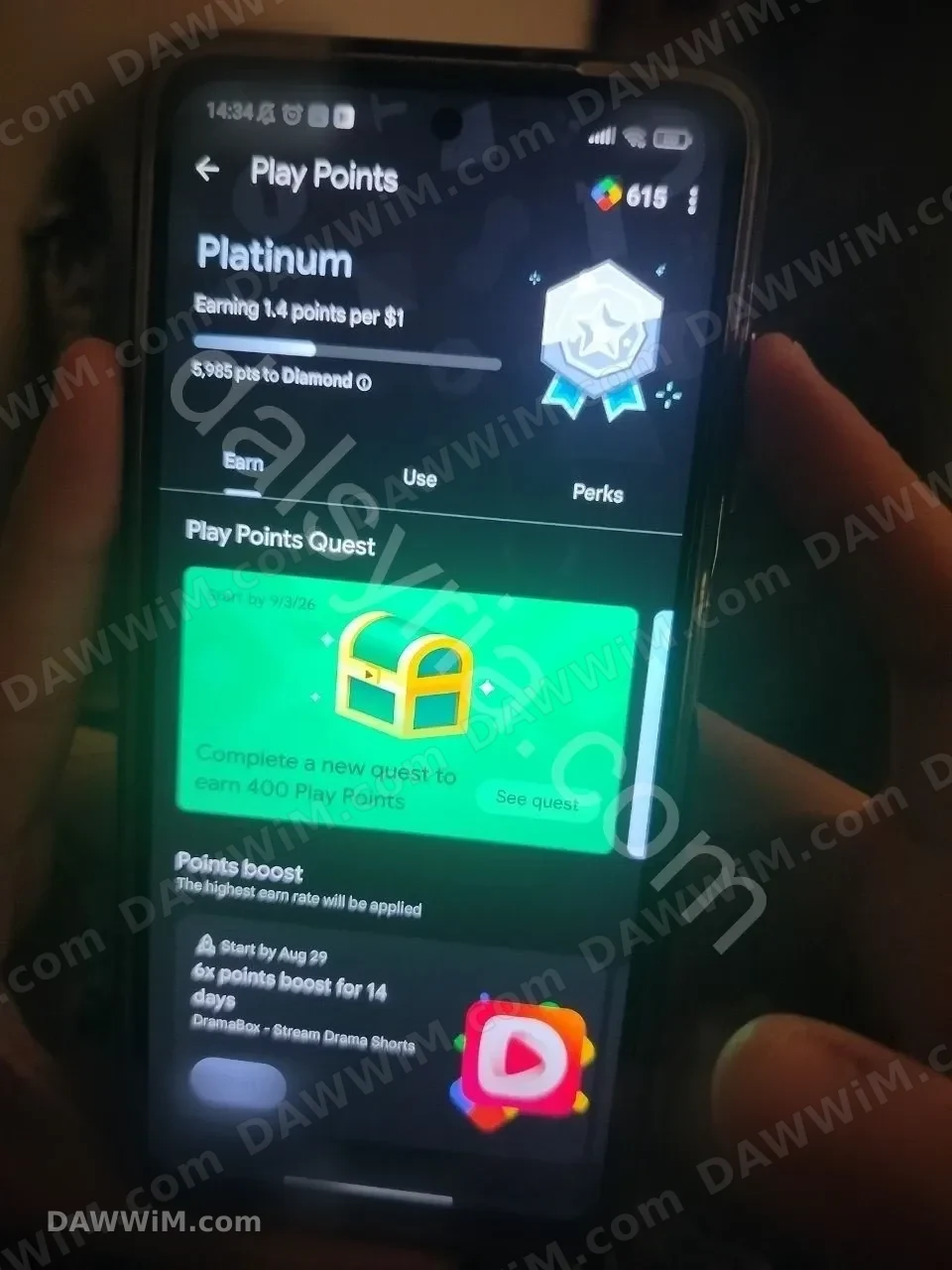 حسابات جوجل بلاي بوينت (ذهبي وبلاتيني)