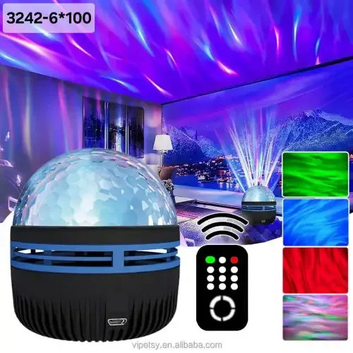 جهاز إضاءة LED Q6 Star Light مع ريموت