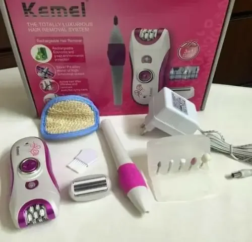 جهاز إزالة الشعر KEMEI KM-3026 مع قلم للعناية بالأظافر