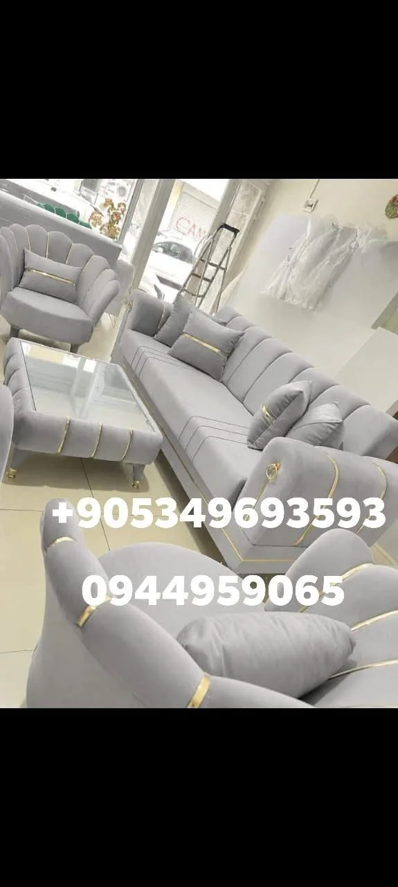 طقم كنب جديد 3+3+1+1 مع شحن داخل سوريا