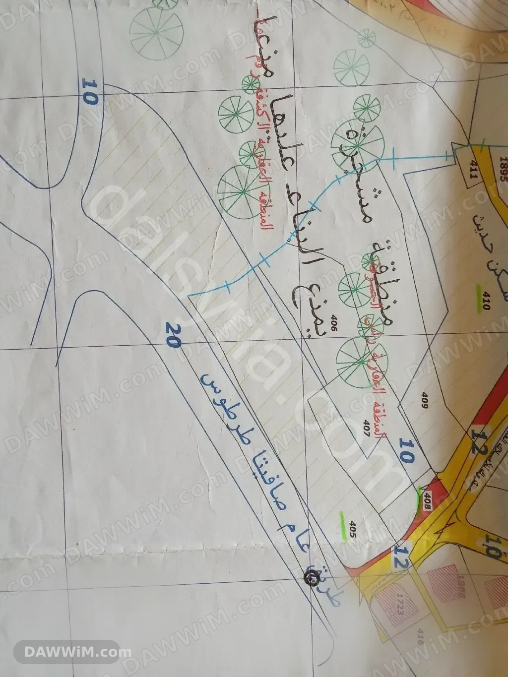 أرض للبيع بمساحة 3480 م² في صافيتا