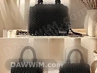 شنتة حب توت ولؤلؤ مصنوعة يدوياً
