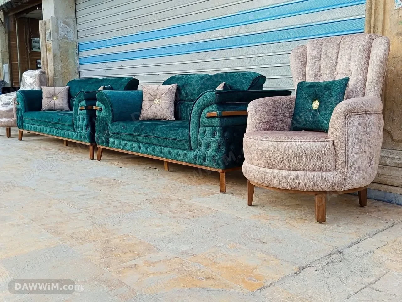 طقم كنب النقيب من مفروشات السلطان
