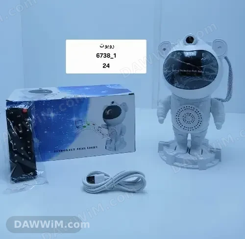 جهاز رجل الفضاء بروجكتر مع سبيكر وإضاءة LED