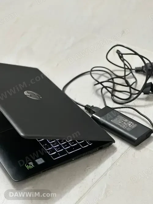 لابتوب HP مستعمل بمعالج i7 وكرت GTX 1050 Ti وذاكرة 16 غيغا