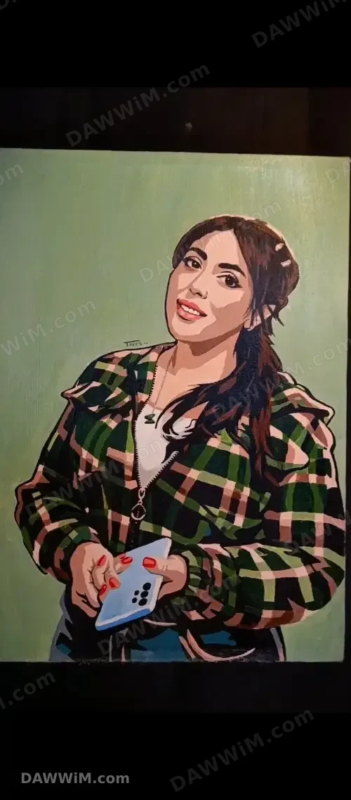 رسم لوحات بورتريه على القماش بمقاسات متعددة