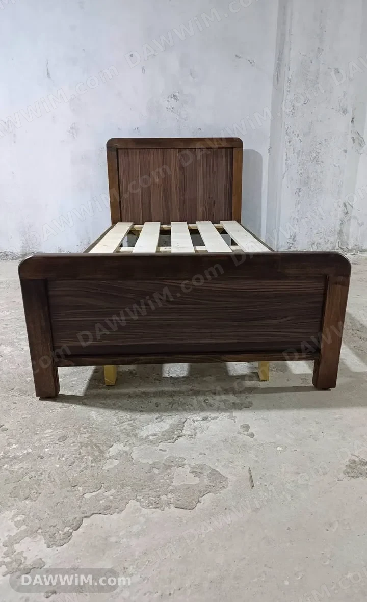 تخت مفرد خشب زان قياس 1×190 سم من مفروشات عمار