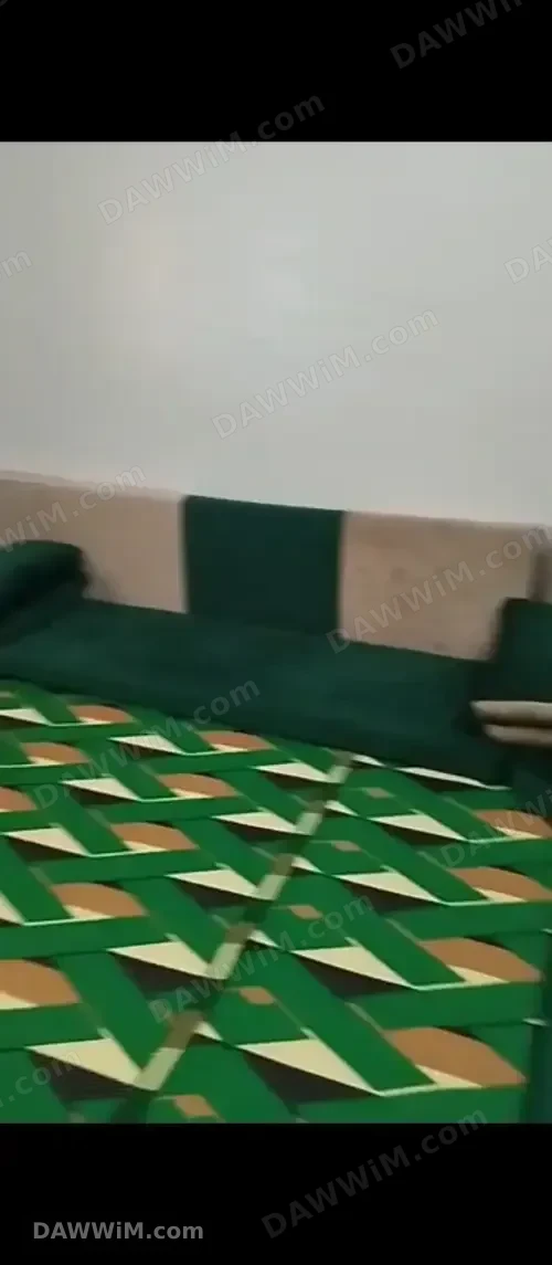 مجلس قماش شامواه مع إسفنج وحصيرة وبرداية