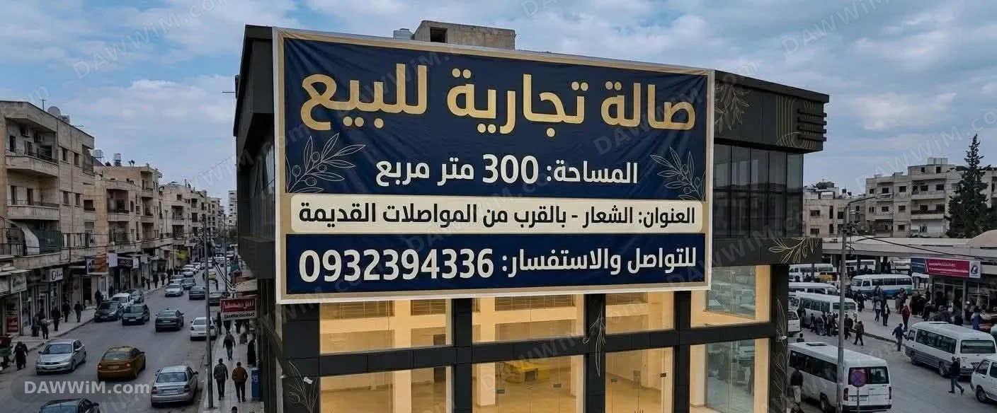 صالة تجارية للبيع في حلب - الشعار