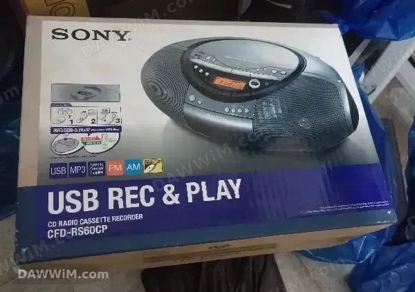 مسجلة SONY CD وكاسيت وفلاشة USB