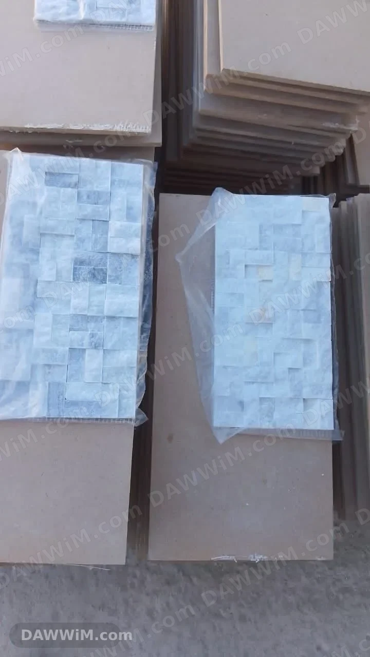 حجر ديكور مفقش على شبك نوع أول