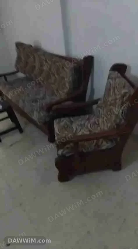 طقم كنبايات خشب زان مستعمل