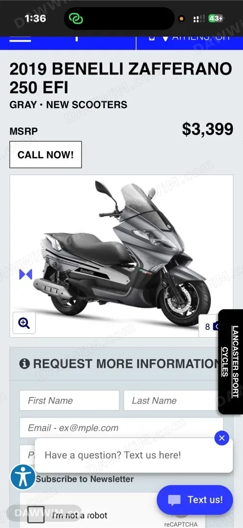 موتور بينيلي زافيرانو 250 EFI موديل 2019